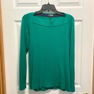 Green Boatneck sweater from the Limited